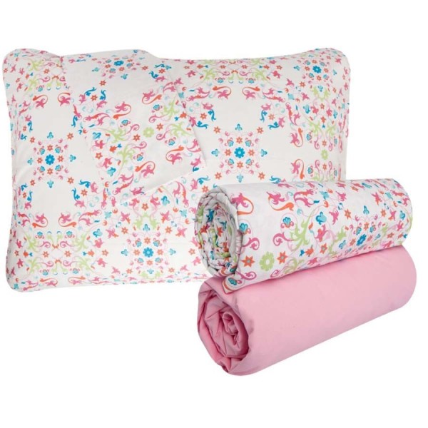 Encontraproduto.com.br - Jogo de Cama Queen Unique Percal 180 Fios com 4 Peças - Santista