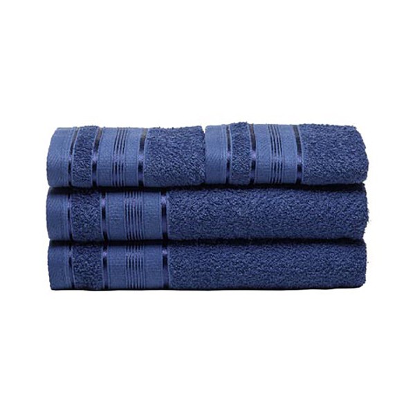 Encontraproduto.com.br - Jogo de Toalhas Santista Banho e Rosto Royal ROYANTJ4JKNU6657 100% Algodão Fio Penteado 4 Peças Marinho