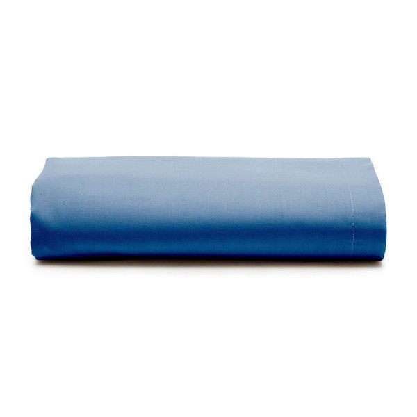Encontraproduto.com.br - Lençol sem Elástico Solteiro Azul Indigo Santista Royal