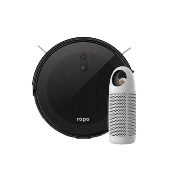 Encontraproduto.com.br - Combo Robô Aspirador Ropo Smart Pet + Refil SecaPro