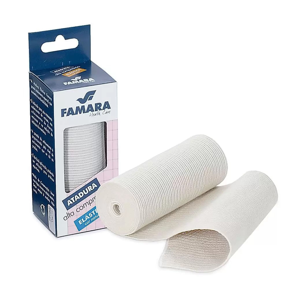 Atadura Famara Elástica Natural 10cm x 1,30m