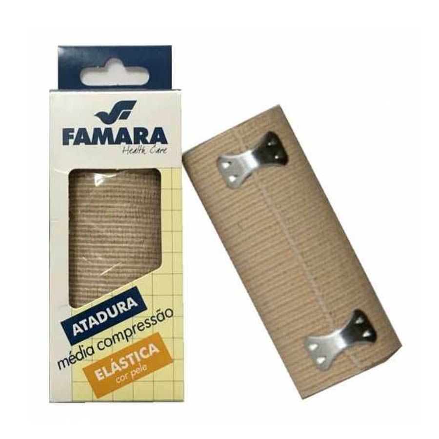 Encontraproduto.com.br - Atadura Elastica 15Cmx1,30M - Famara Atadura Famara