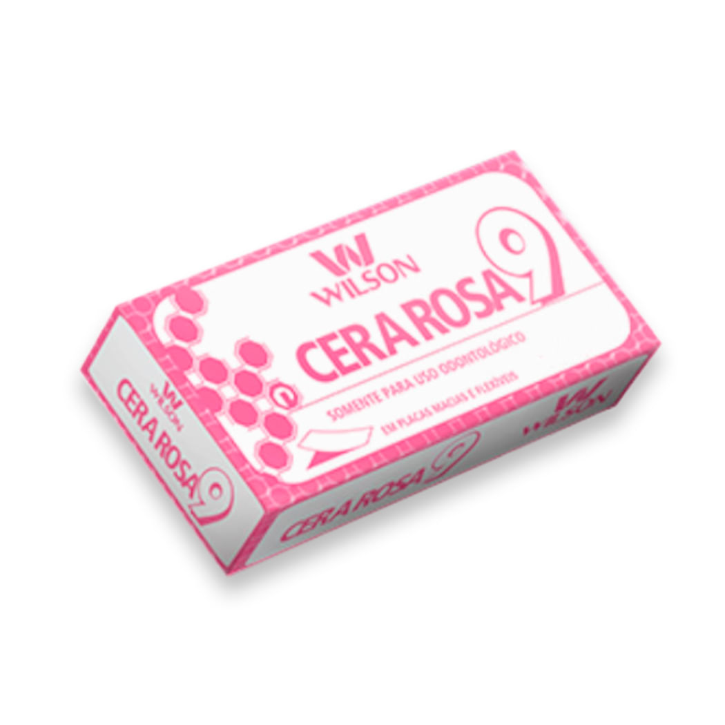 Encontraproduto.com.br - Cera Rosa 9 Wilson Com 18 Lâminas - Polidental
