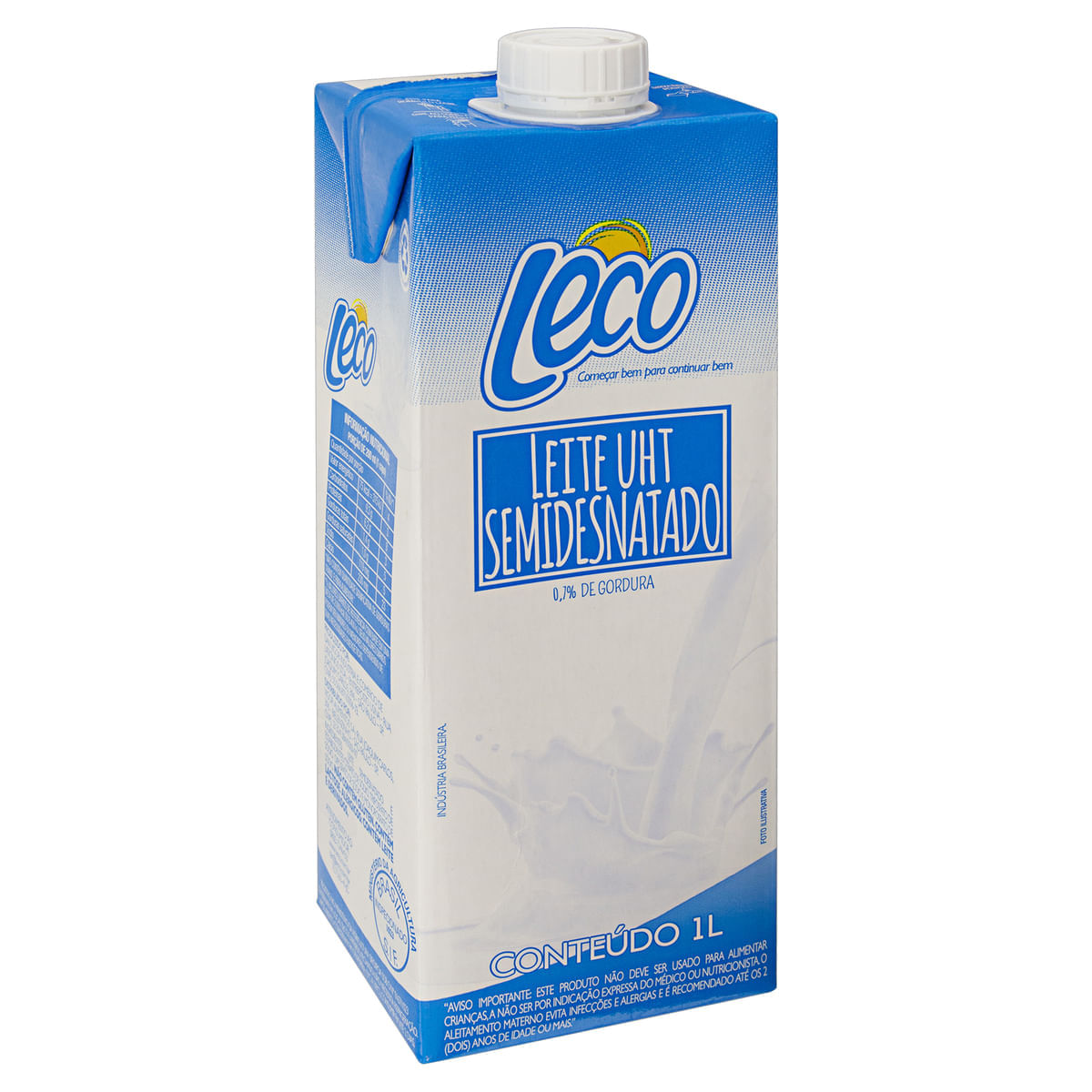 Encontraproduto.com.br - Leite Semidesnatado UTH Leco 1 Litro