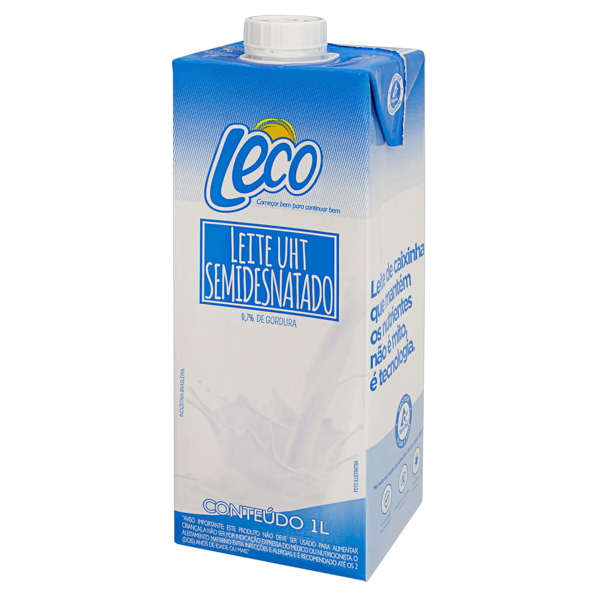 Encontraproduto.com.br - Leite Semidesnatado UTH Leco 1 Litro