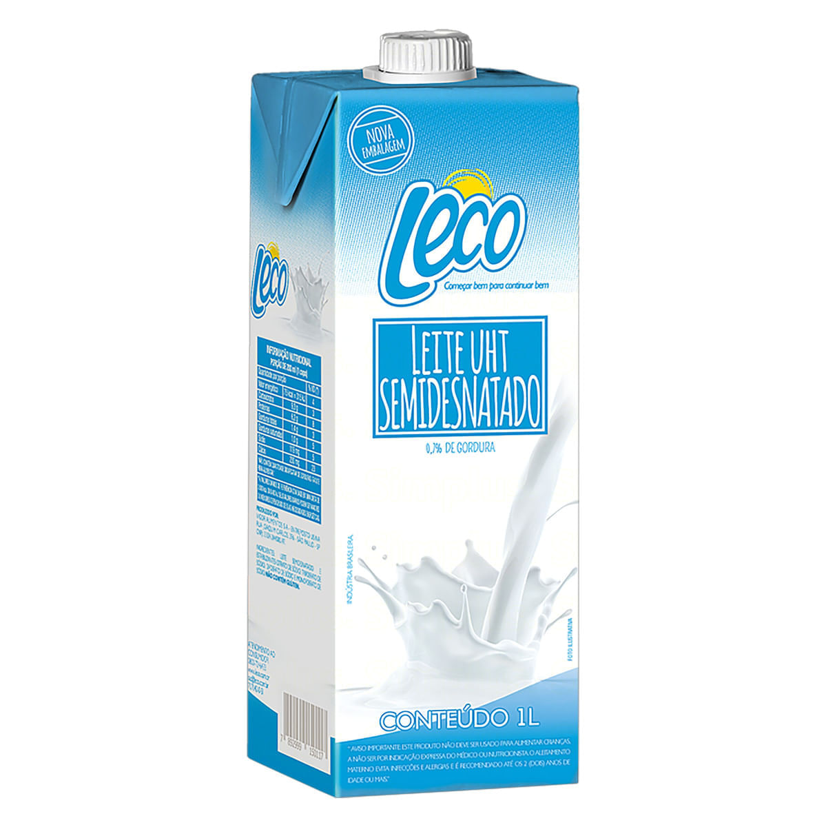 Encontraproduto.com.br - Leite Semidesnatado UTH Leco 1 Litro