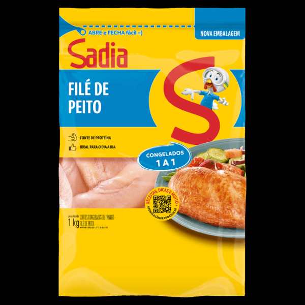 Encontraproduto.com.br - Filé de Peito de Frango Sadia Zip Congelado Pacote com 1kg