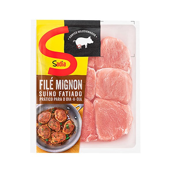 Encontraproduto.com.br - Filé Mignon Suíno Congelado Sadia com 1 Kg