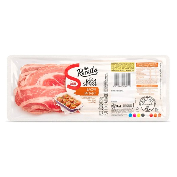 Encontraproduto.com.br - Bacon Sadia Fatiado Pacote com 750g