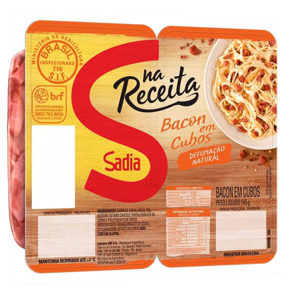 Bacon em Cubos Sadia 140g