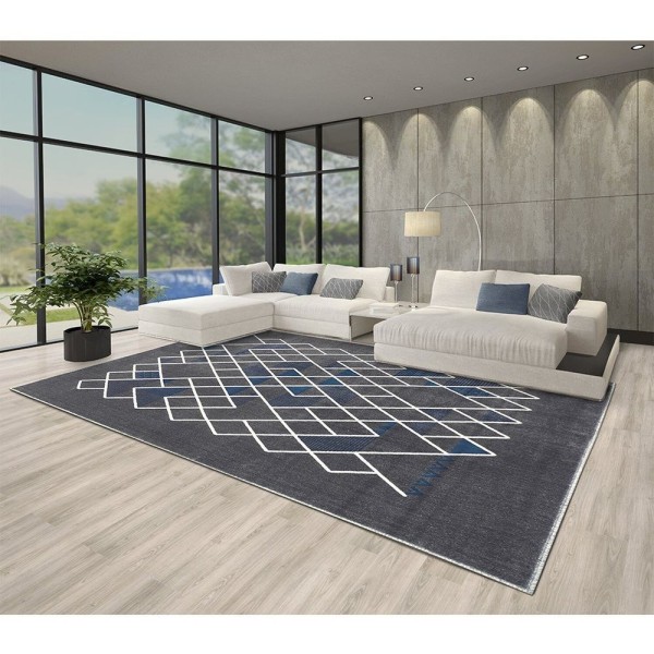 Encontraproduto.com.br - Tapete Para Sala Lyre Anil 3,00x4,00 São Carlos