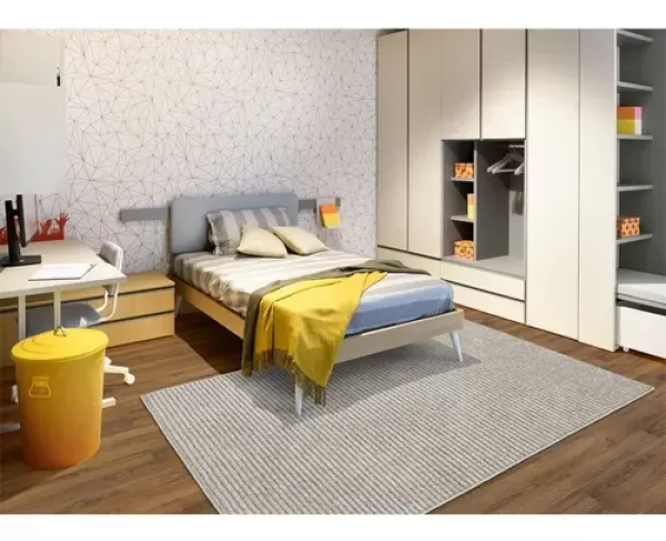 Tapete Para Sala Mariana Prata 1,50x2,00 São Carlos