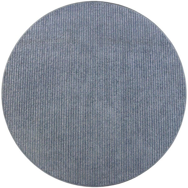 Encontraproduto.com.br - Tapete 130cm Redondo Para Sala De Estar Cobalto