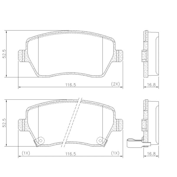 Encontraproduto.com.br - Pastilha de freio dianteiro pd1386 captur, duster, zoe / UN / Frasle