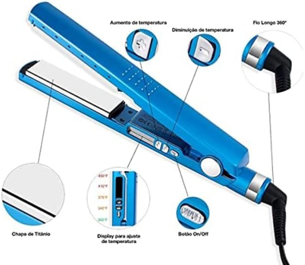 Encontraproduto.com.br - Chapinha Alisadora Titanium Straingtener: Cabelos Lisos e Deslumbrantes em uma Passagem