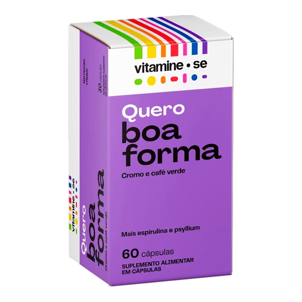 Encontraproduto.com.br - Vitamine-se Quero Boa Forma Cromo e Café Verde com 60 Cápsulas