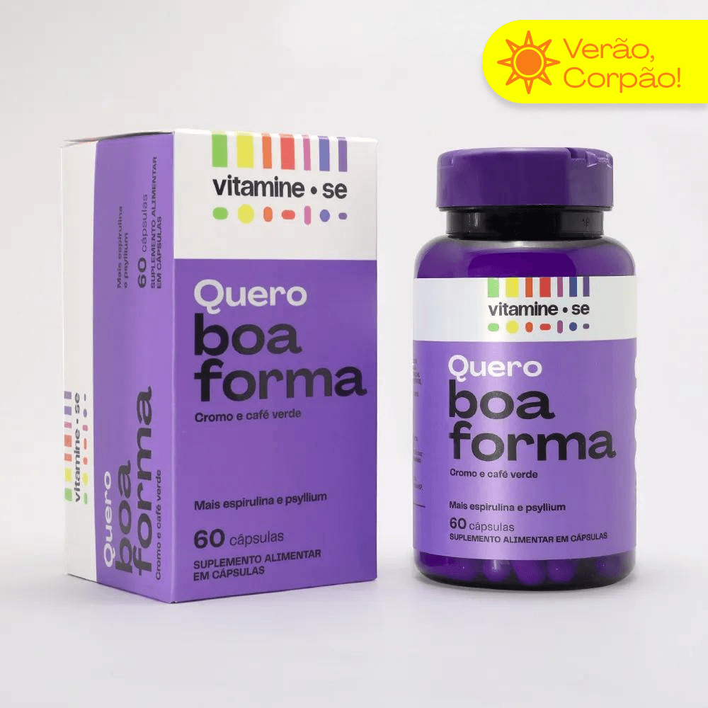 Encontraproduto.com.br - Vitamine-se Quero Boa Forma Cromo e Café Verde com 60 Cápsulas