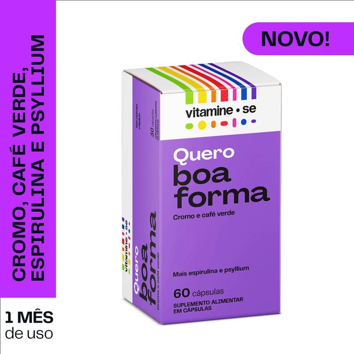 Encontraproduto.com.br - Vitamine-se Quero Boa Forma Cromo e Café Verde com 60 Cápsulas