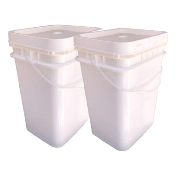 Encontraproduto.com.br - Balde Para Despejar Fácil 20 Litros Com Tampa 2 Und