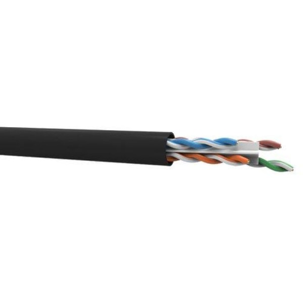 Encontraproduto.com.br - Cabo Rede Cat5 Preto Cftv Multilaser 4 Pares 100 Metro