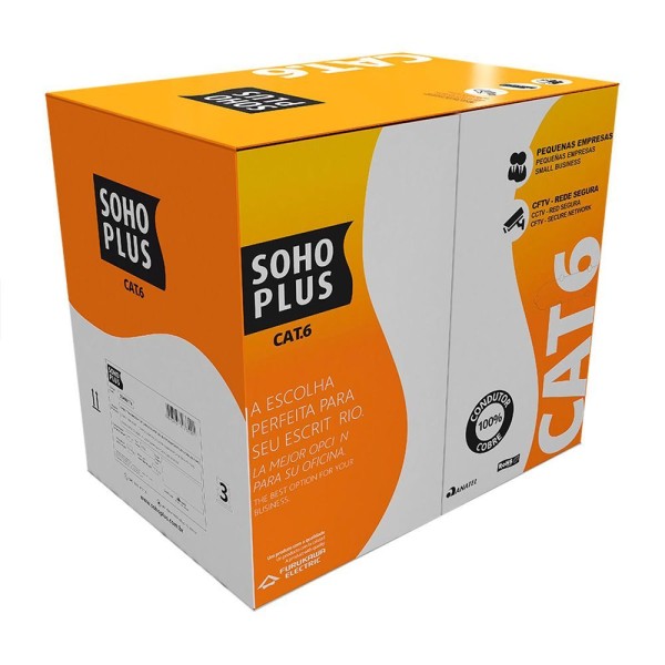 Encontraproduto.com.br - Cabo Rede Cat5 Preto Cftv Multilaser 4 Pares 100 Metro