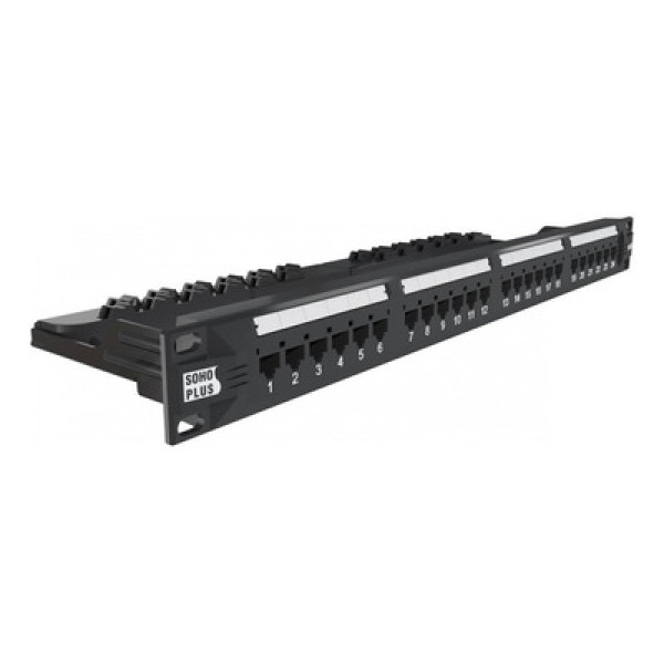 Encontraproduto.com.br - Patch Panel Furukawa Sohoplus CAT6 24 Portas - T568A/B 35050439