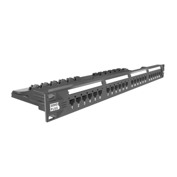 Encontraproduto.com.br - Patch Panel Furukawa Sohoplus CAT6 24 Portas - T568A/B 35050439