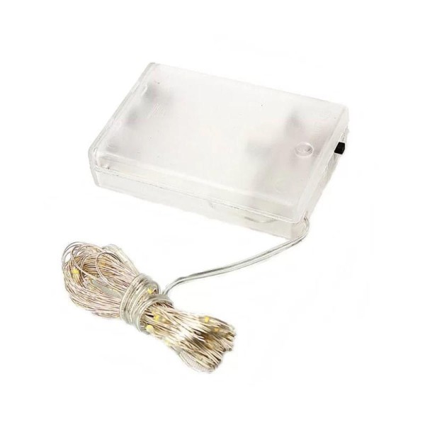 Encontraproduto.com.br - Fio De Fada 30 Lâmpadas Cordão Luz Led Amarelo 3 Metros
