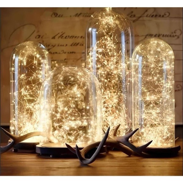 Encontraproduto.com.br - Fio De Fada 30 Lâmpadas Cordão Luz Led Amarelo 3 Metros