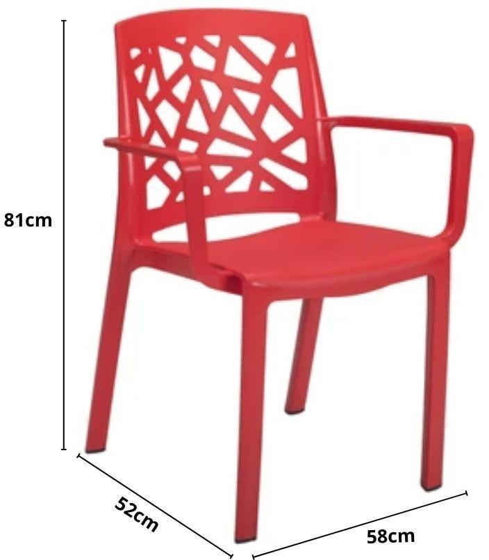Encontraproduto.com.br - Poltrona Grosfillex Stuart Vermelho