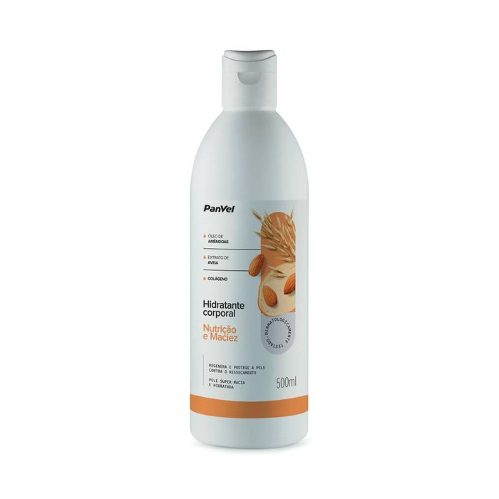 Creme Hidratante Óleo De Amêndoas E Aveia Panvel 500ml