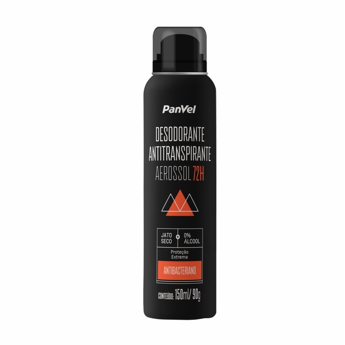Desodorante Antitranspirante Masculino Aerossol Panvel 72h Antibac 150ml