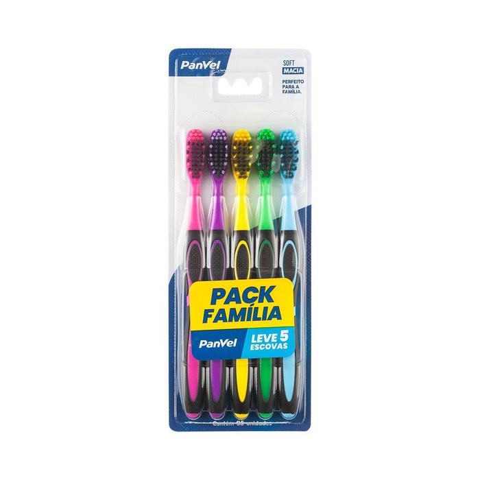 Kit Escova Familia Panvel Oral 5 Unidades