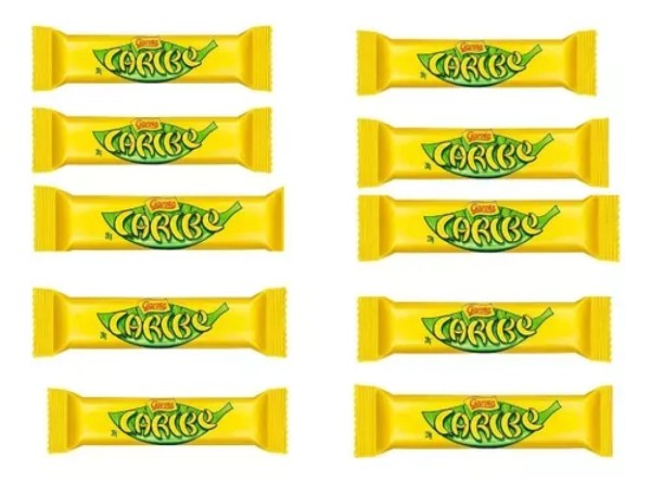 10x Unidades Garoto Chocolate Caribe