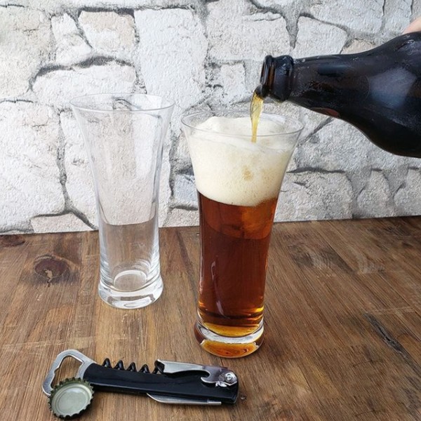 Encontraproduto.com.br - Copo De Cristal Bohemia Para Cerveja 300 ml Frank 4 Peças