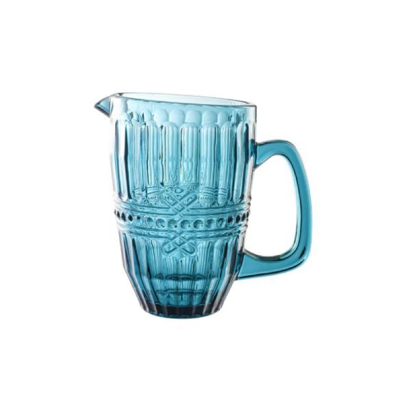 Jarra em vidro Lhermitage Fratello 1,6 litro azul