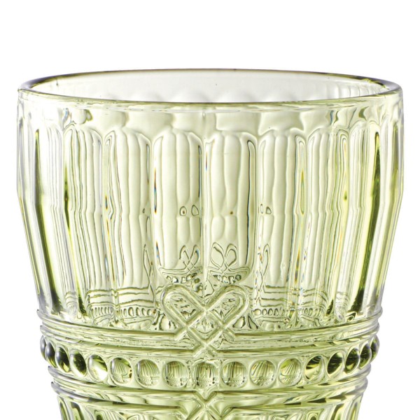 Encontraproduto.com.br - Jogo de taças em vidro LHermitage Fratello 330ml 6 peças verde
