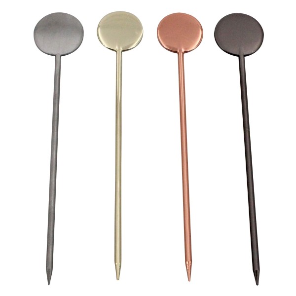 Encontraproduto.com.br - 4 Palitos para Aperitivos em Aço Inox 11,5cm Fracalanza Bicolor
