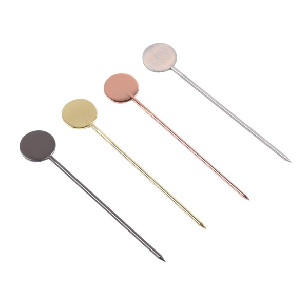 Encontraproduto.com.br - 4 Palitos para Aperitivos em Aço Inox 11,5cm Fracalanza Bicolor