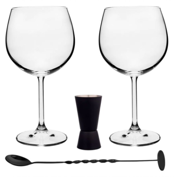 Encontraproduto.com.br - Gin Kit Authentic Collection 4 Peças - Preto