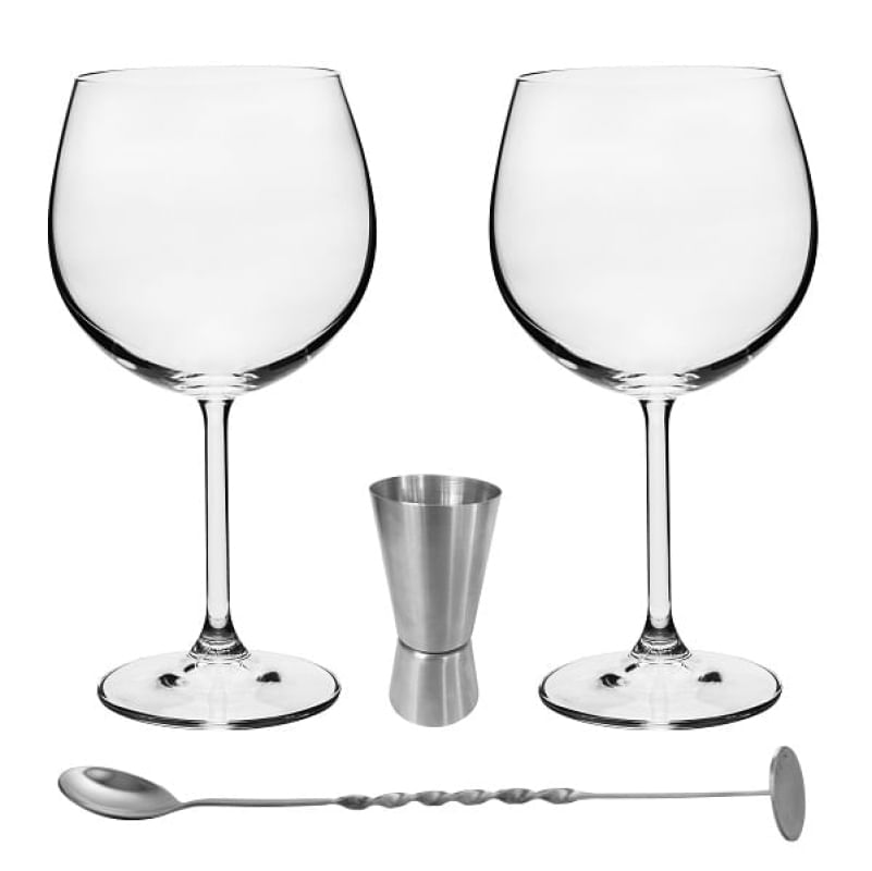 Encontraproduto.com.br - Kit 4 Peças para Gin Full Fit Bohemia 58575