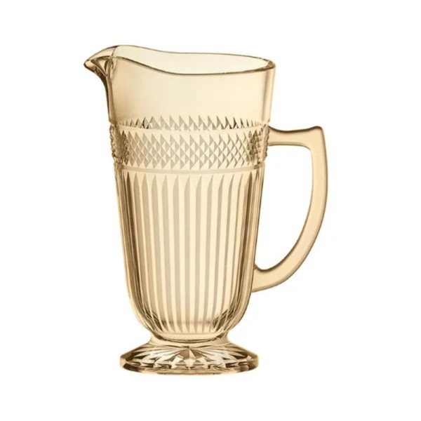Encontraproduto.com.br - Jarra Palace de Vidro Ambar 1,2L Luster Lhermitage