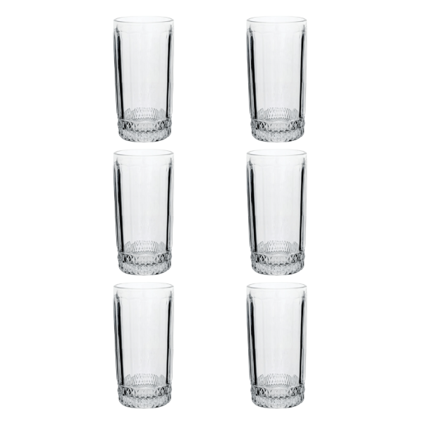 Encontraproduto.com.br - 6 Copos Altos Splendor em Vidro 360ml LHermitage