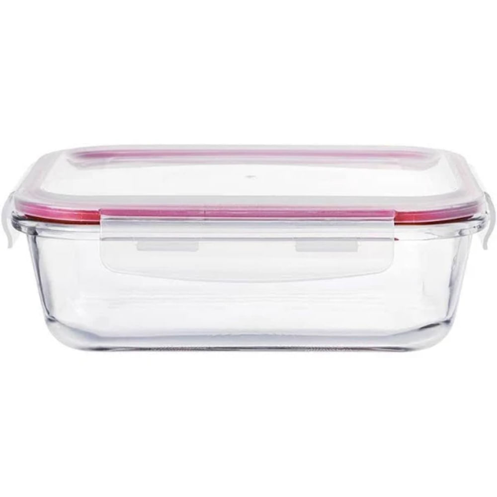 Encontraproduto.com.br - Pote Dynasty Hermético Retangular em Vidro Borossilicato com Tampa L23xP17,5xA7,7cm - 1520ml