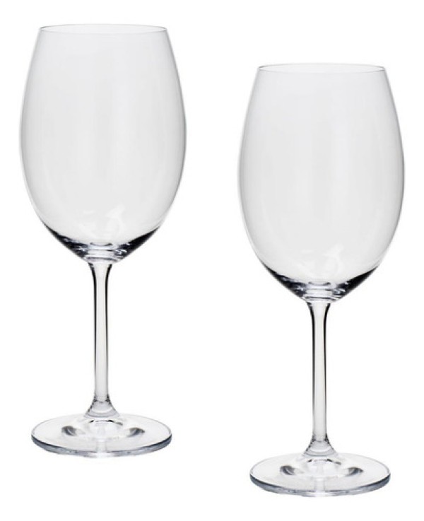 Encontraproduto.com.br - Conjunto de Taças para Água Bohemia Anna 580 ml em Cristal Ecológico – 2 Peças
