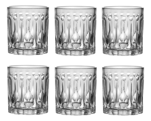 Jogo de copos whisky em cristal LHermitage Reno 310ml