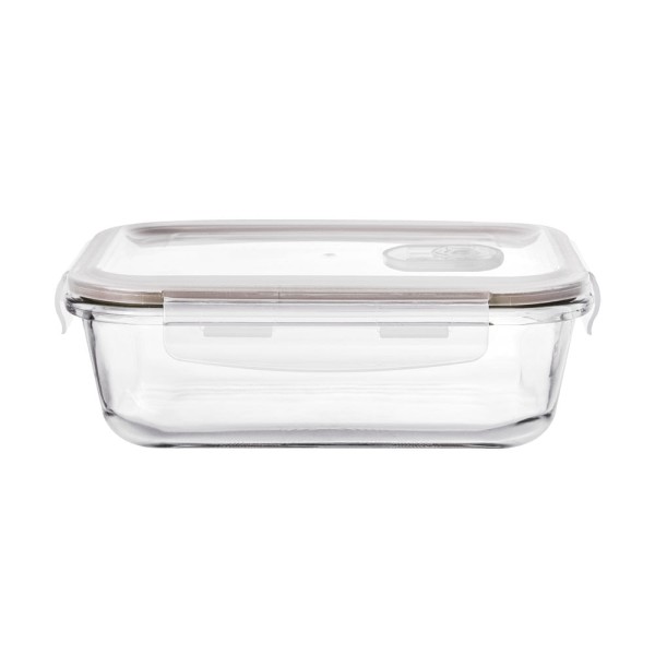 Encontraproduto.com.br - Pote Hermético Retangular em Vidro 370ml 56x153x11cm