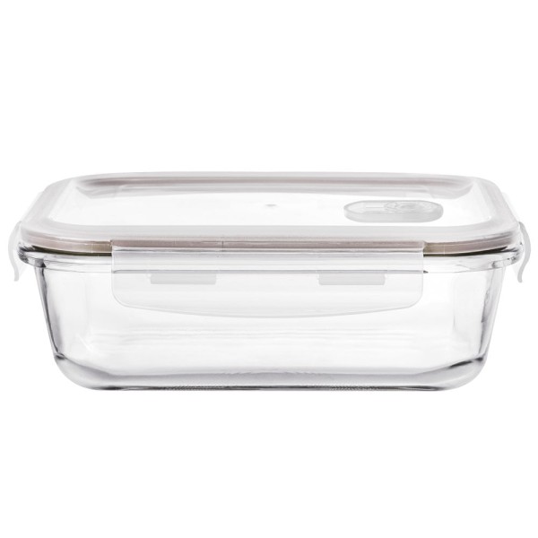 Encontraproduto.com.br - Pote Hermético Retangular em Vidro 640ml 6x177x13cm
