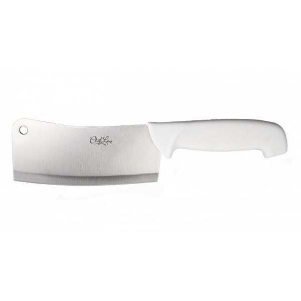 Encontraproduto.com.br - Cutelo Inox 6 Polegadas Cabo Branco Profissional Linha Chef
