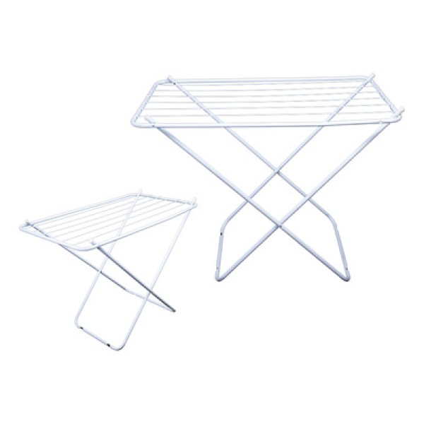 Encontraproduto.com.br - Varal De Chão Sem Abas Retrátil Branco 100 Cm - Gudim